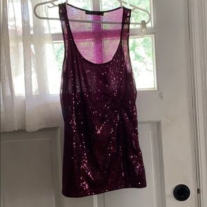 Purple Sequin Tank